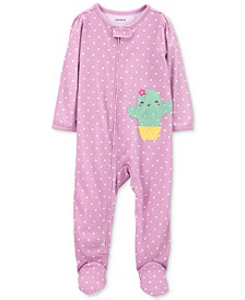 Baby Girls Printed Loose-Fit Pajamas 