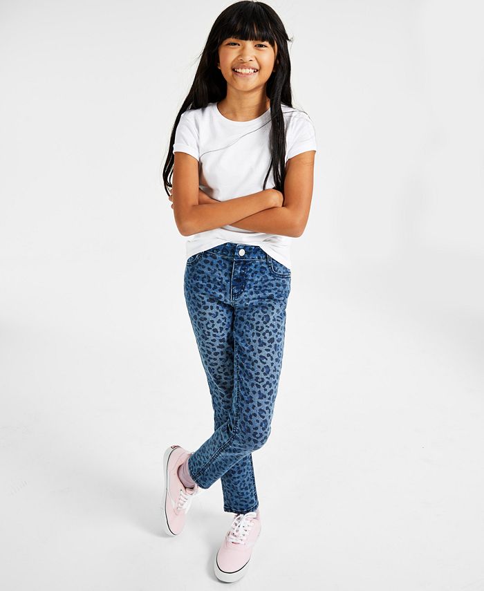 Epic Threads Little Girls Leopard Print Denim Skinny Jeans, Created For ...