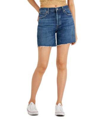 Citizens of Humanity - Bailey Cotton Frayed-Hem Shorts