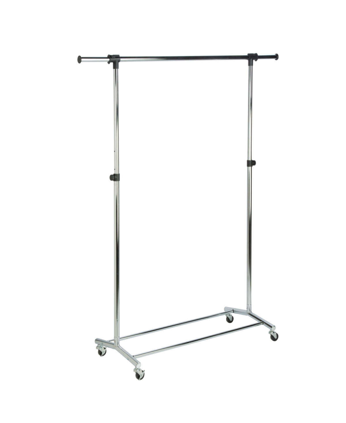 Shop Honey Can Do Adjustable Rolling Clothes And Garment Rack In Chrome