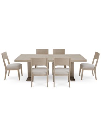 Solaria 7pc Dining Set (Rectangular Table & 6 Side Chairs)