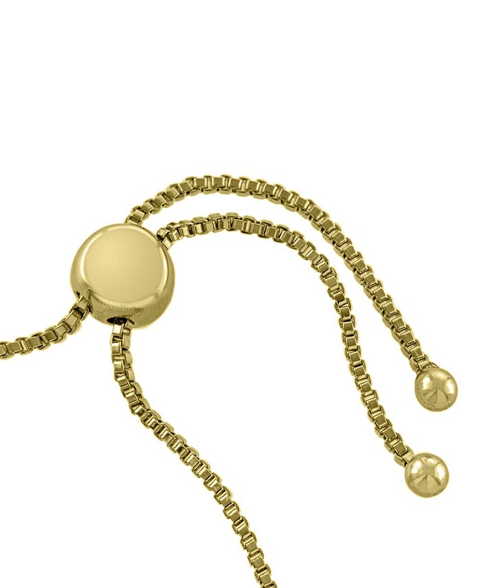 Macy's Women's Rainbow Crystal Bezel Set Adjustable Bracelet Macy's