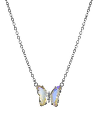 Women's Crystal Butterfly Necklace