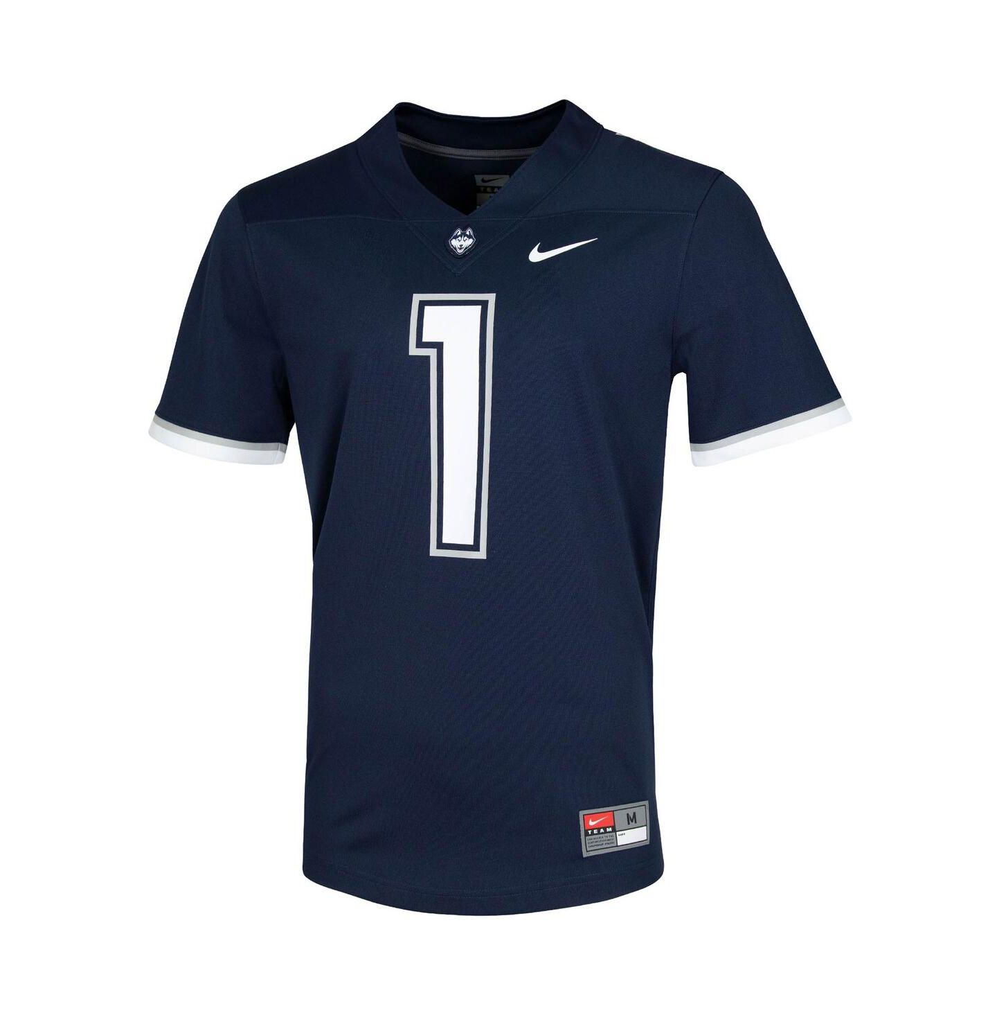 Мужской топ Nike #1 Navy UConn Huskies Untouchable Game Jersey — фото 3