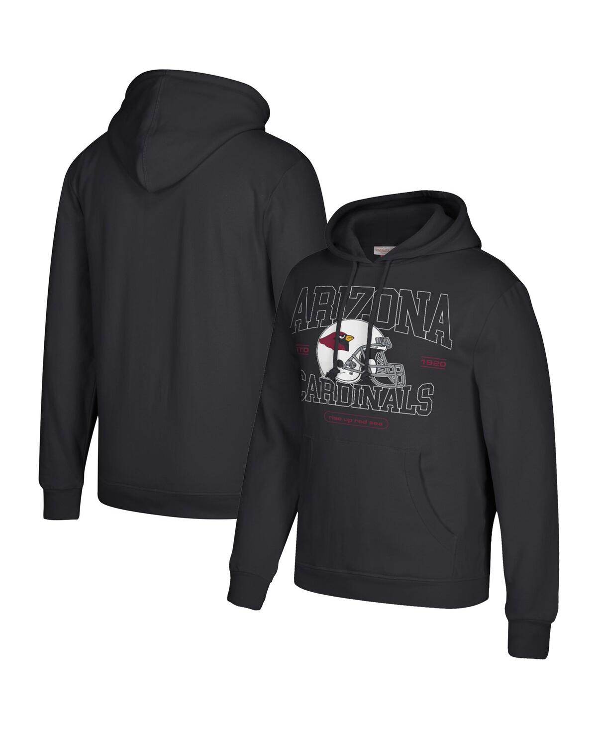 Men's Mitchell & NessArizona Cardinals Classic Helmet Pullover Hoodie - Black