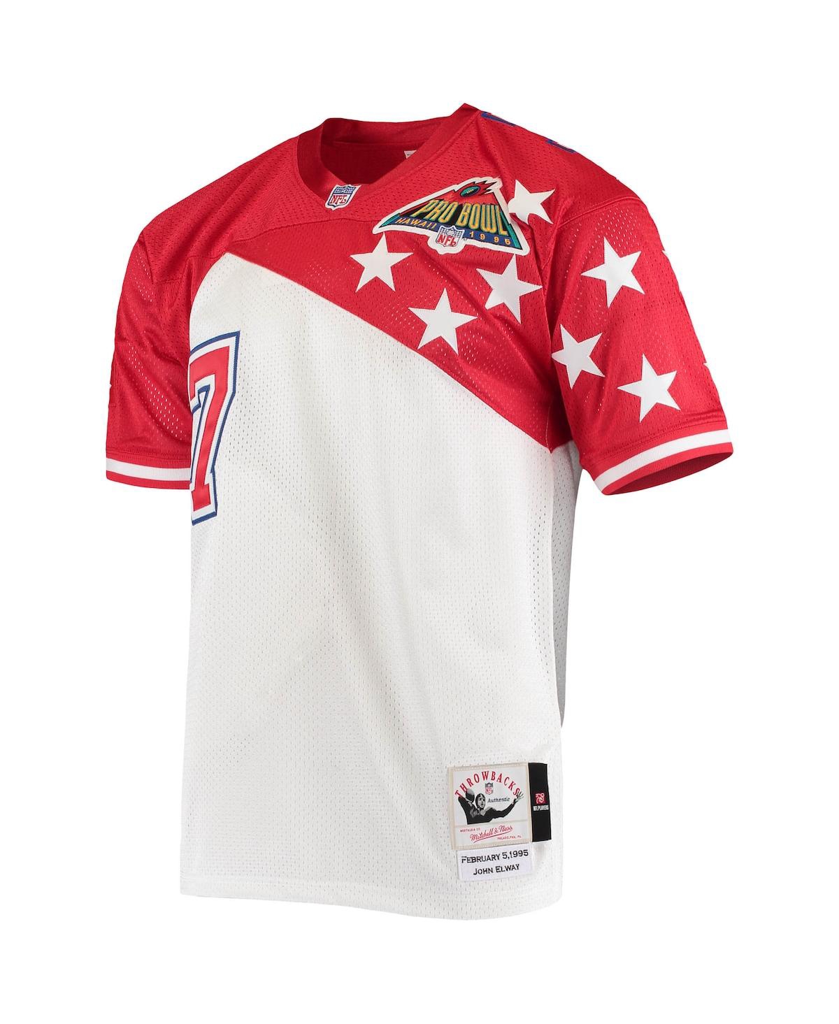 Men's Mitchell & Ness John Elway Red Afc 1995 Pro Bowl Authentic Jersey - Red