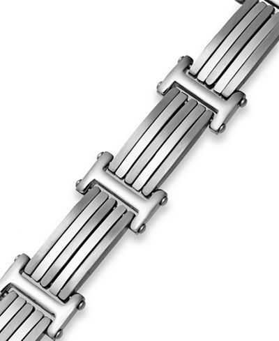 Sutton by Rhona Sutton Men's Stainless Steel Five-Row Link Bracelet