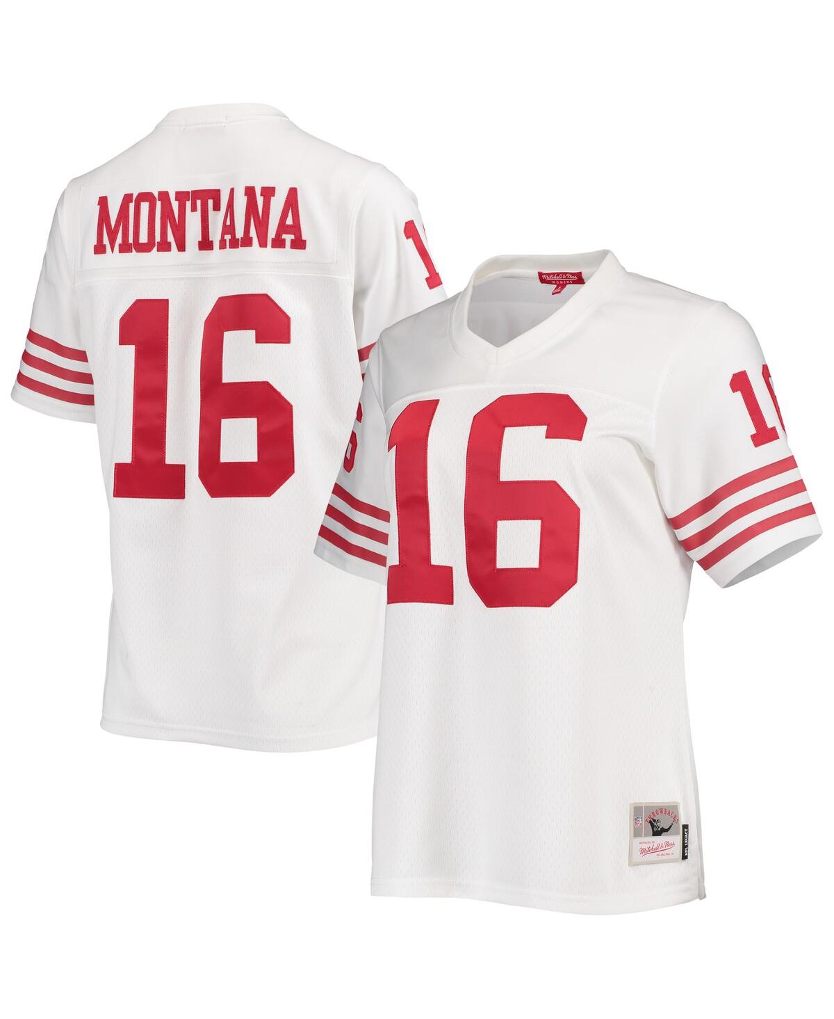Women's Mitchell & Ness Joe MontanaSan Francisco 49ers Legacy Replica Player Jersey - White