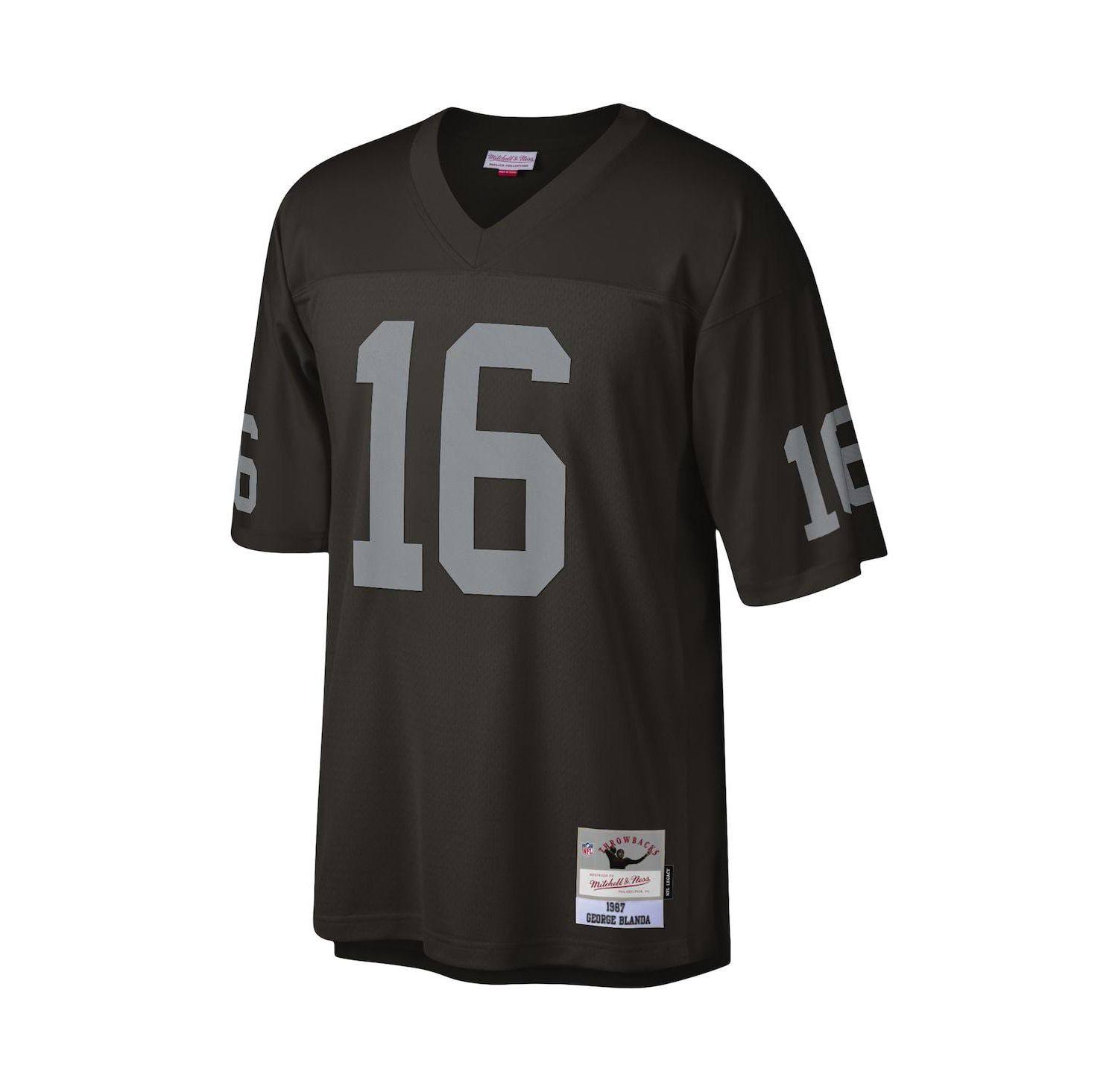 Men's George Blanda Black Las Vegas Raiders 1967 Legacy Replica Jersey