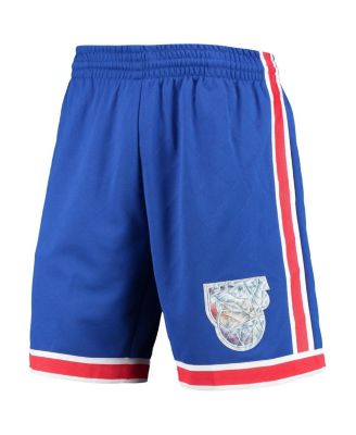 Men's Blue New Jersey Nets 1993 Hardwood Classics 75th Anniversary Swingman Shorts