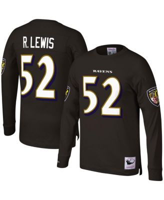 Mitchell & Ness Men's Ray Lewis Black Baltimore Ravens Throwback ...