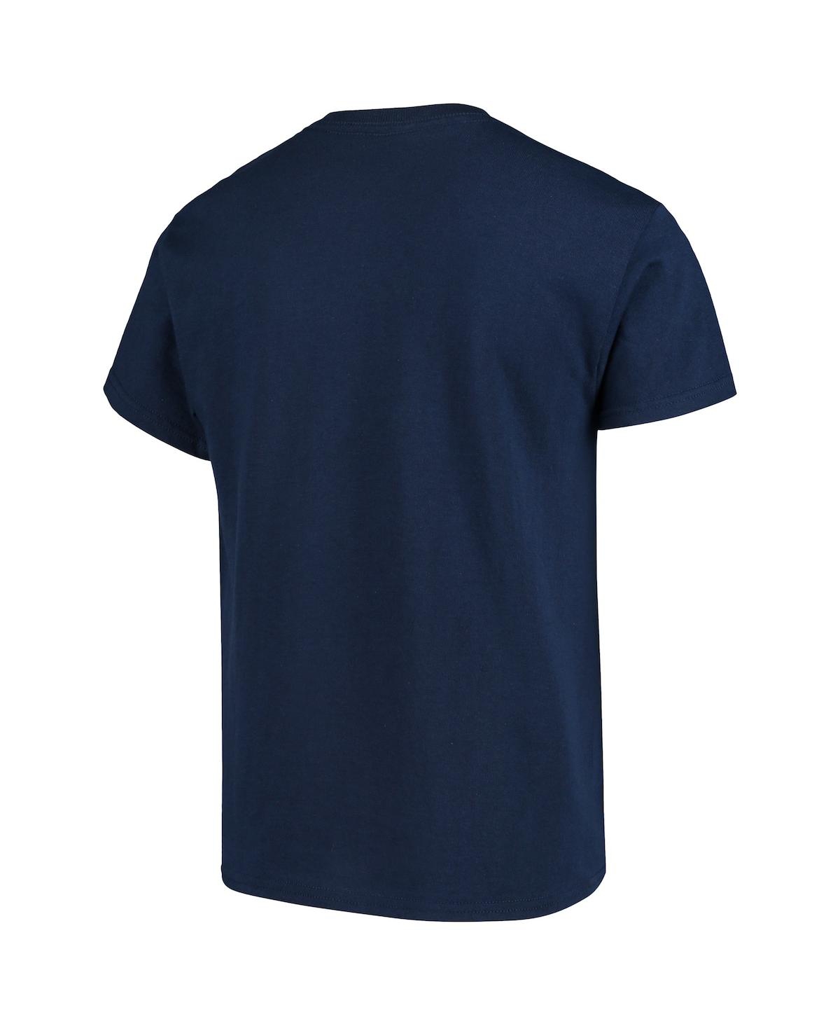 Shop Soft As A Grape Big Boys Atlanta Braves Distressed Logo T-shirt In Navy