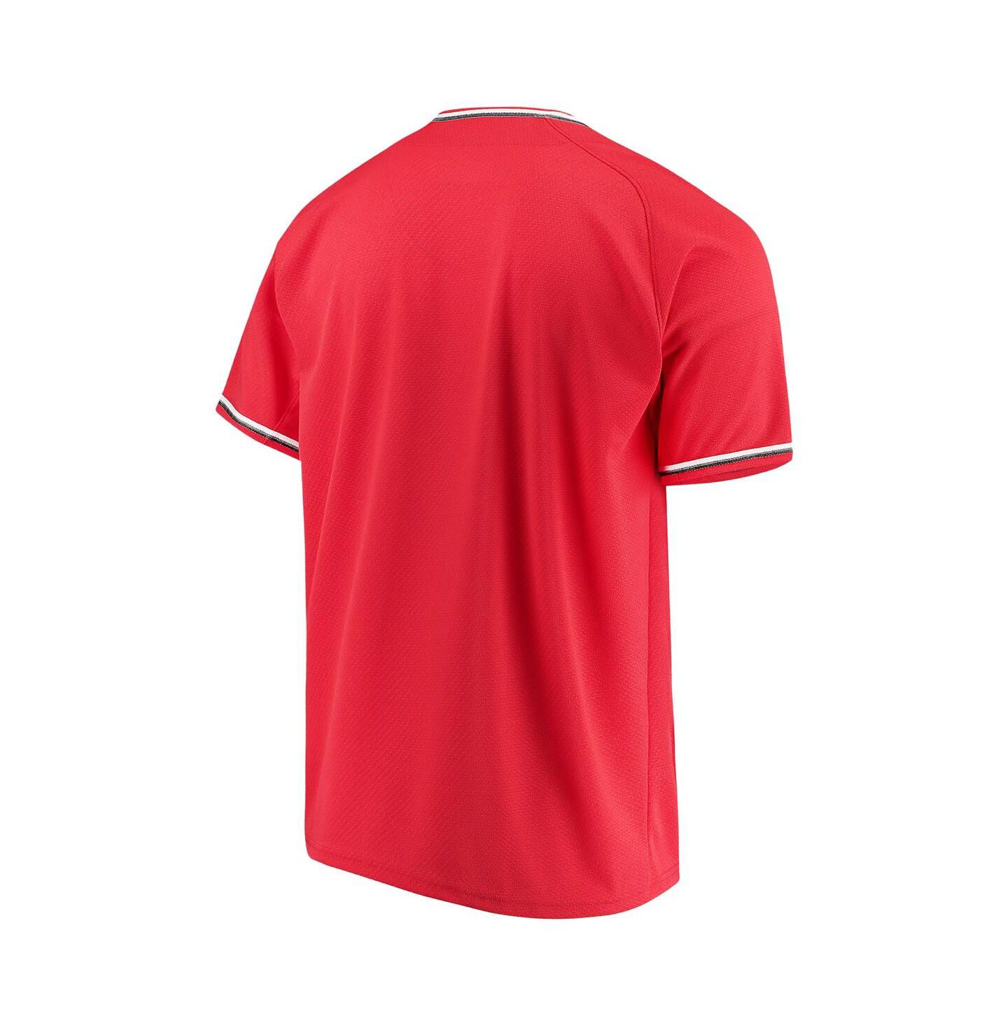 Мужской топ Under Armour Texas Tech Red Raiders Performance Replica Baseball Jersey, цвет: Красный — фото 2