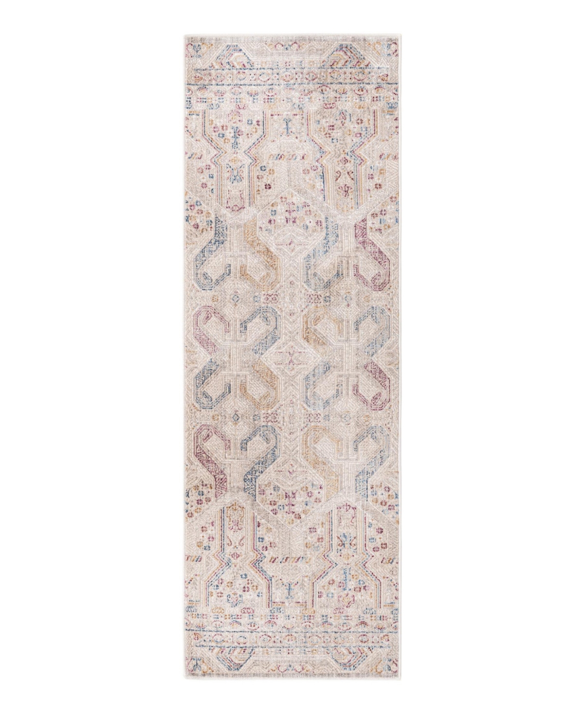 Bayshore Home Closeout!  High-low Pile Iyer Iye03 2' X 6' Runner Area Rug In Ivory