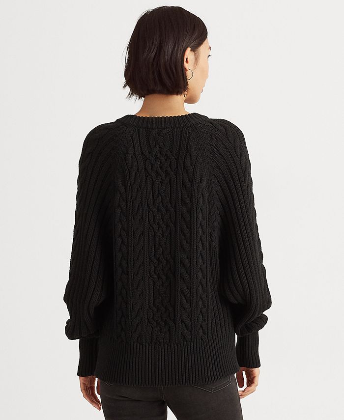 Lauren Ralph Lauren CableKnit DolmanSleeve Sweater Macy's