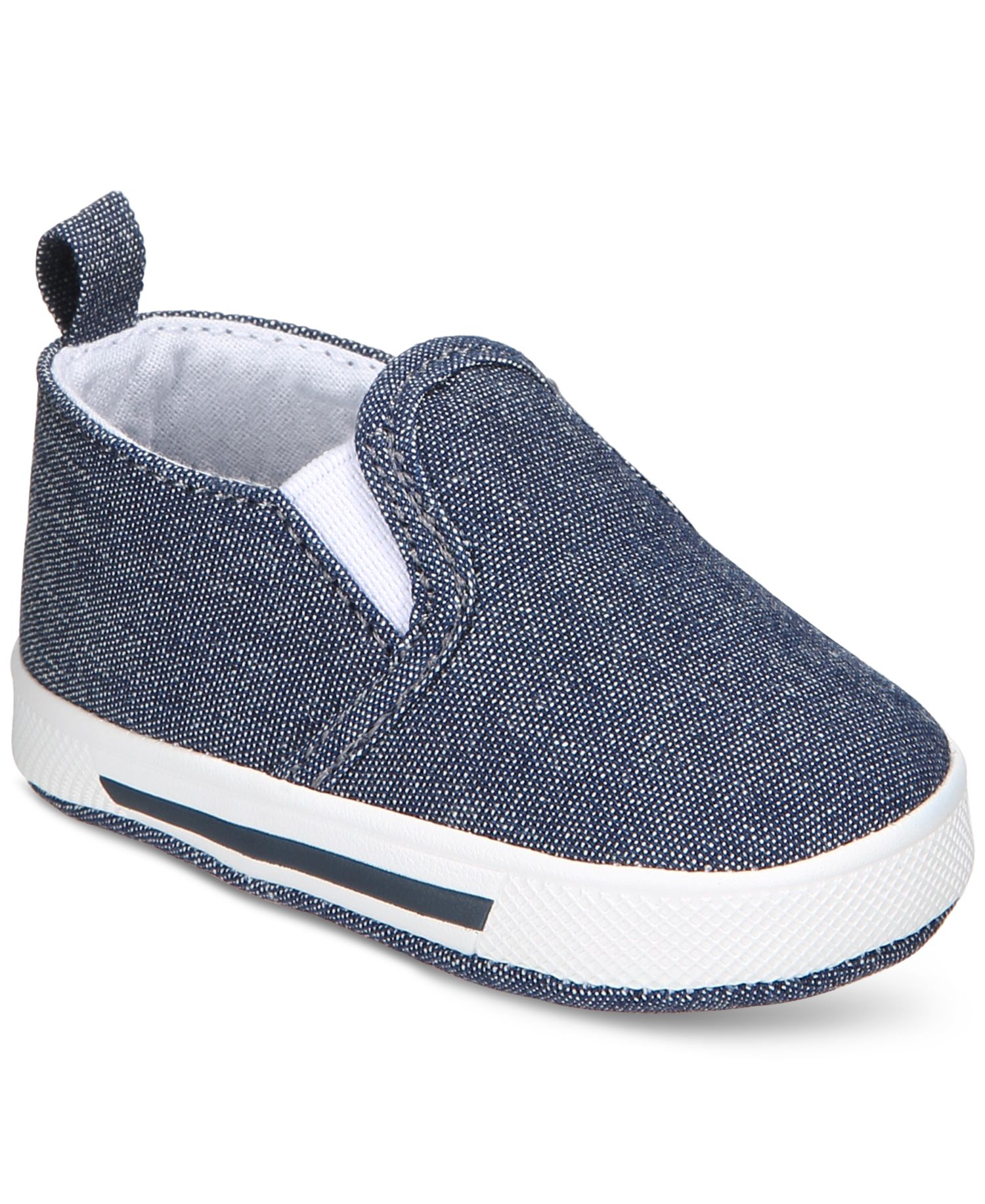Baby Boys or Baby Girls Slip On Soft Sole Sneakers