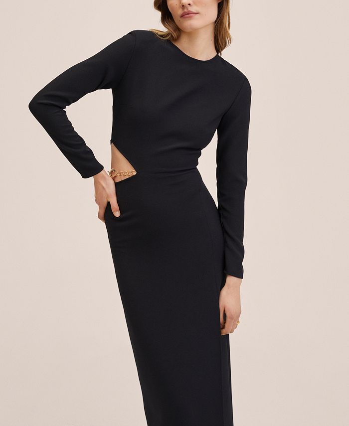 MANGO Women's CutOut Bodycon Dress Macy's