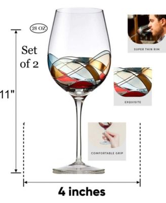 Bezrat Wine Glass Gift Set, 7 Piece - Macy's