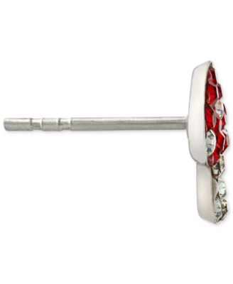 Giani Bernini Crystal Mushroom Stud Earrings in Sterling Silver, Created for Macy's