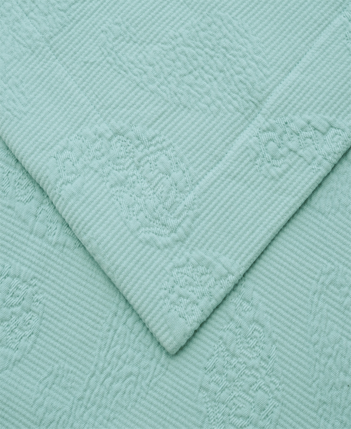 Superior 100% Cotton Paisley Matelasse All-Season -Piece Coverlet Set