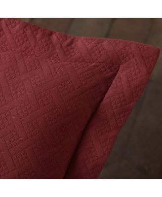 CLOSEOUT! 100% Cotton Basketweave Matelasse All-Season 2-Piece Coverlet Set, Twin