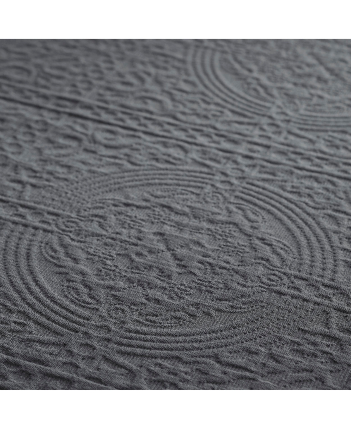 Superior 100% Cotton Fleur De Lis Medallion All-Season 3-Piece Coverlet Set,