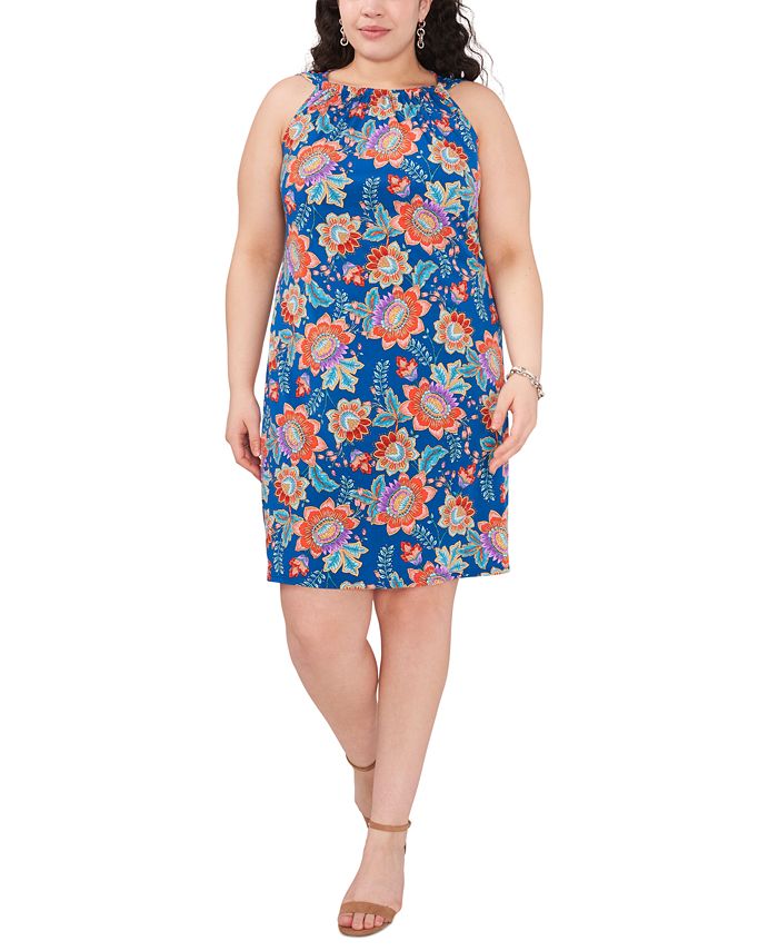 MSK Plus Size Printed Dress - Macy's