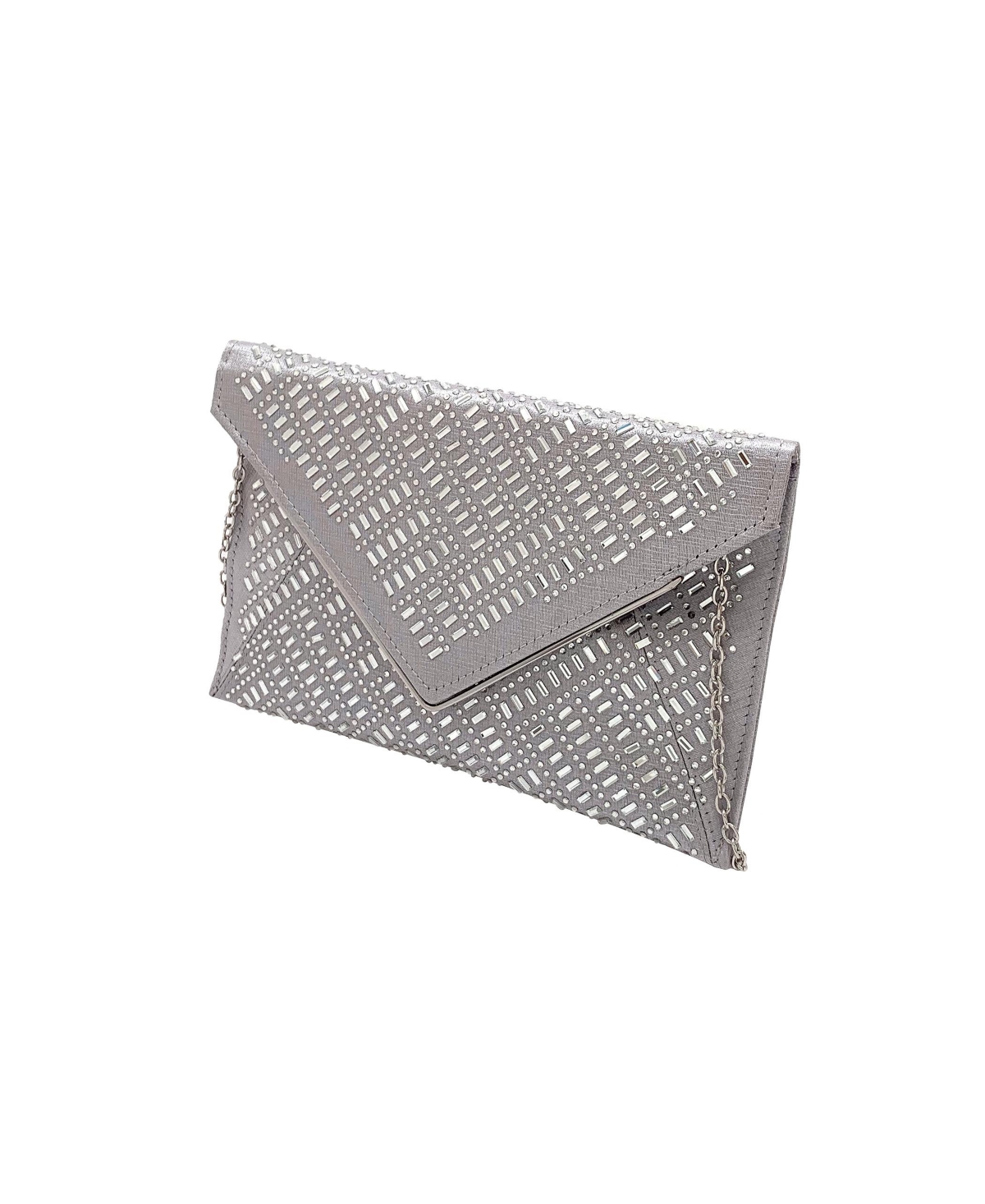 Women's Maeve Glen Plaid Crystal Envelope - Silver-Tone