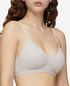 Women's Pure Ribbed Light Lined Bralette QF6439