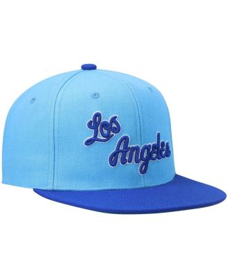 Men's Royal and Powder Blue Los Angeles Lakers Hardwood Classics Team Two-Tone 2.0 Snapback Hat
