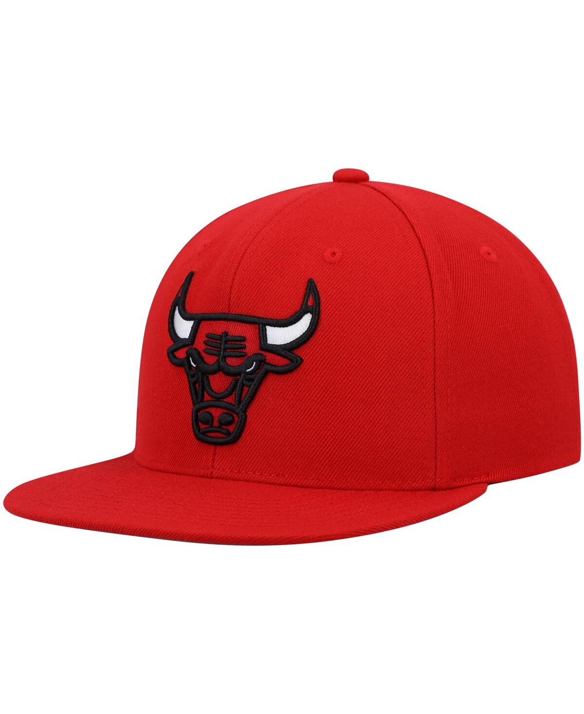 Mitchell & Ness Men's  Red Chicago Bulls Ground 2.0 Snapback Hat In Red