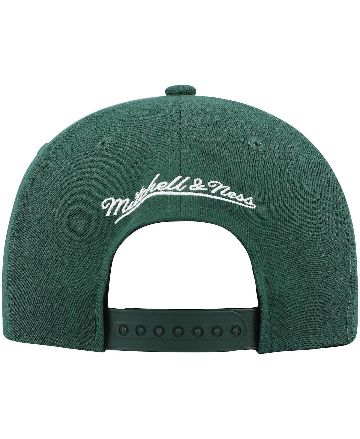 Mitchell & Ness Men's  Hunter Green Milwaukee Bucks Ground 2.0 Snapback Hat In Hunter Green