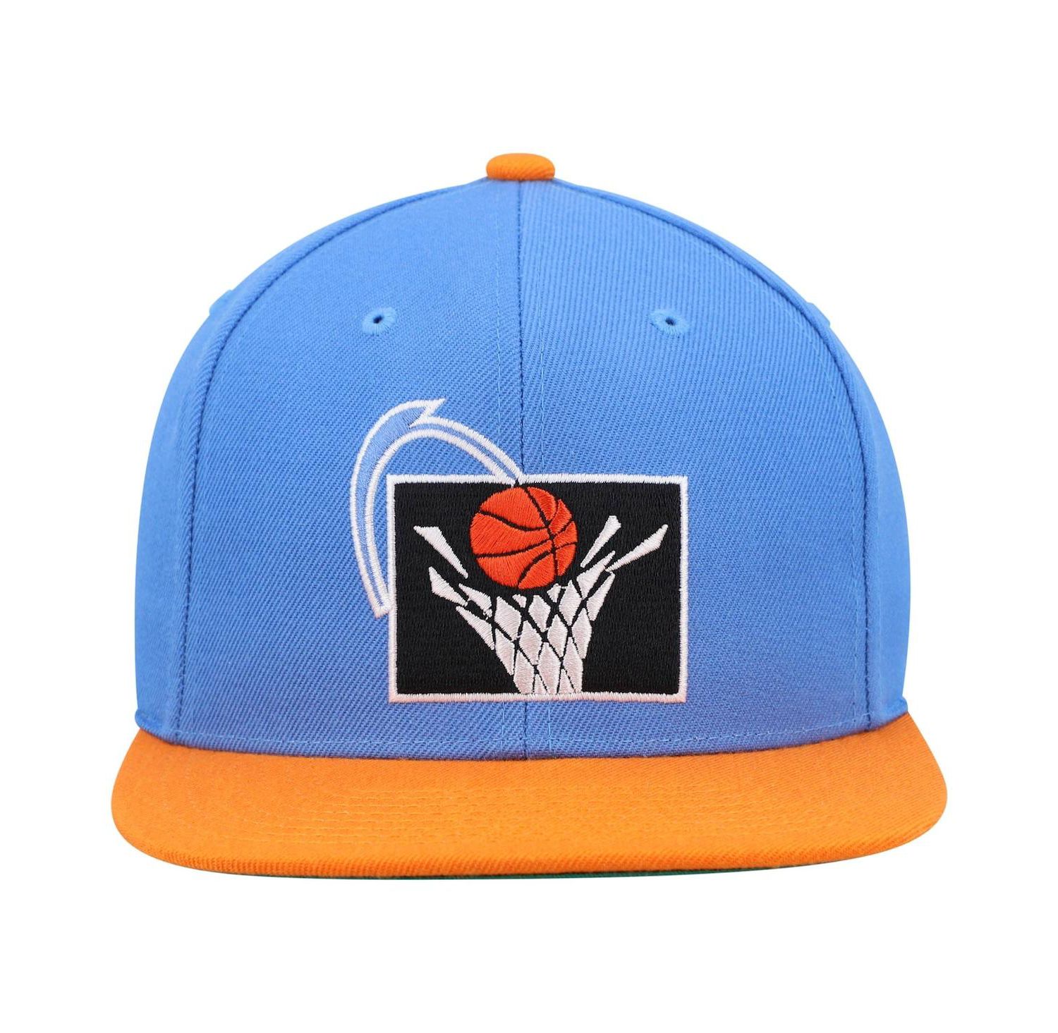 Men's Blue and Orange Cleveland Cavaliers Hardwood Classics Team Two-Tone 2.0 Snapback Hat