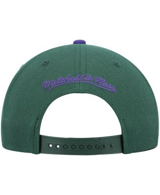 Men's Green and Purple Milwaukee Bucks Hardwood Classics Team Two-Tone 2.0 Snapback Hat