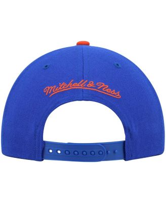 Men's Blue and Orange New York Knicks Hardwood Classics Team Two-Tone 2.0 Snapback Hat