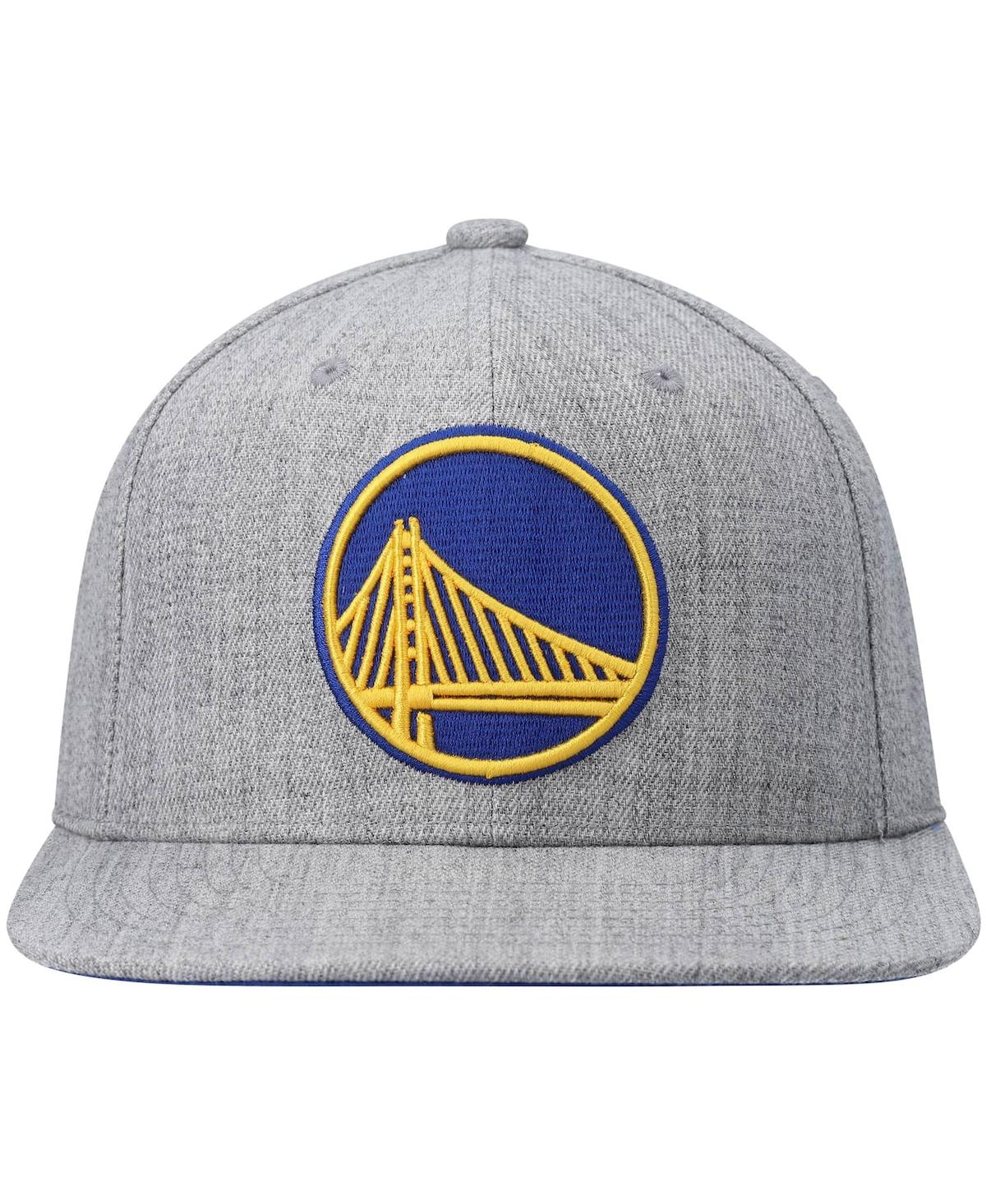 Mitchell & Ness Men's  Heathered Gray Golden State Warriors 2.0 Snapback Hat In Heathered Gray