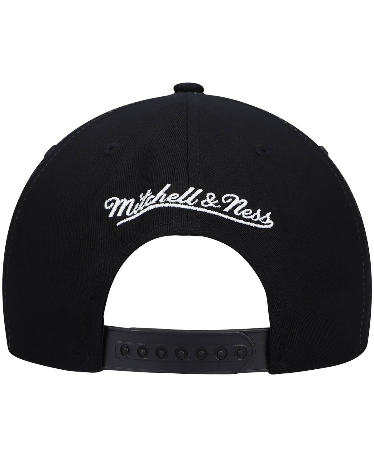 Mitchell & Ness Men's  Black Philadelphia 76ers Hardwood Classics Retro Bolt Deadstock Snapback Hat In Black