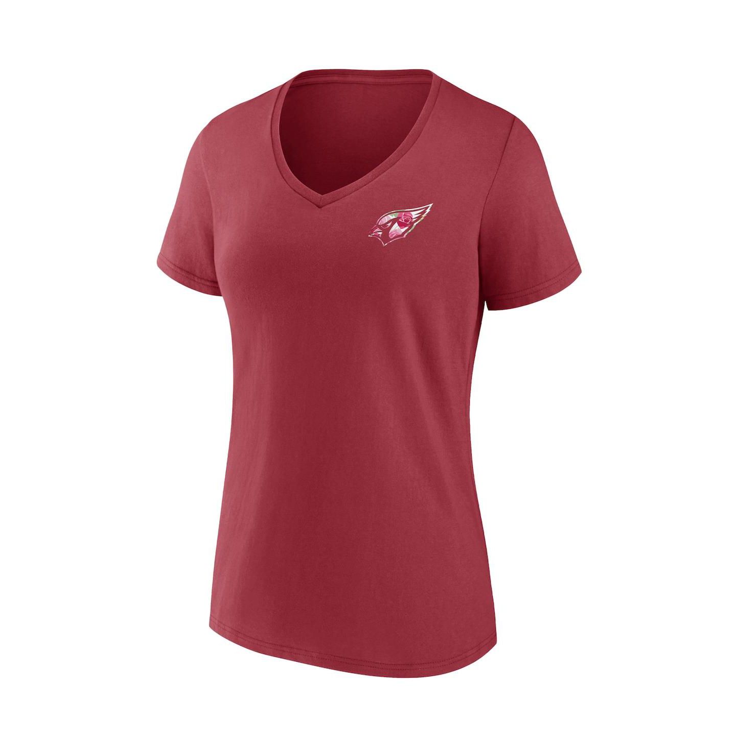 Женская футболка Fanatics Cardinal Arizona Cardinals Team Mother's Day V-Neck — фото 3