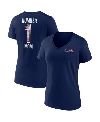 Fanatics Women's Navy Seattle Seahawks Mother's Day V-Neck T-Shirt