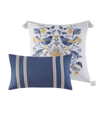 Livia Oversized Cotton 5-Pc. Duvet Cover Set, Full/Queen