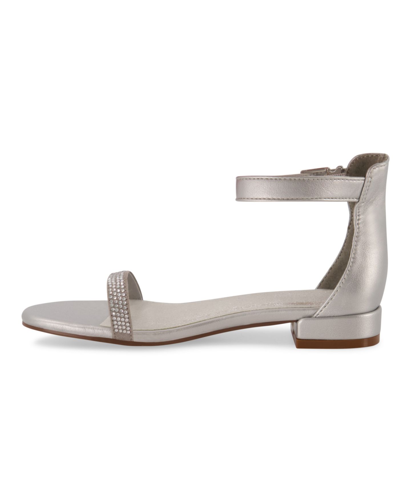 Сандалии Kenneth Cole New York Ankle Strap Sandals для девочек, цвет: Серебряный — фото 6