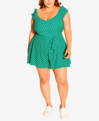 macys plus size rompers