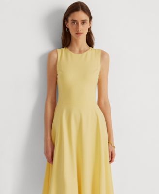 ralph lauren crepe fit and flare dress