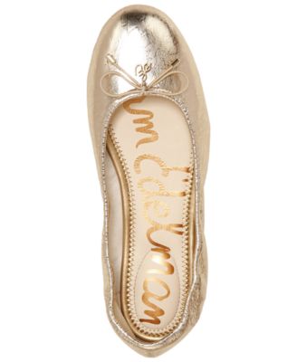 Felicia Leather Cushioned Ballet Flats