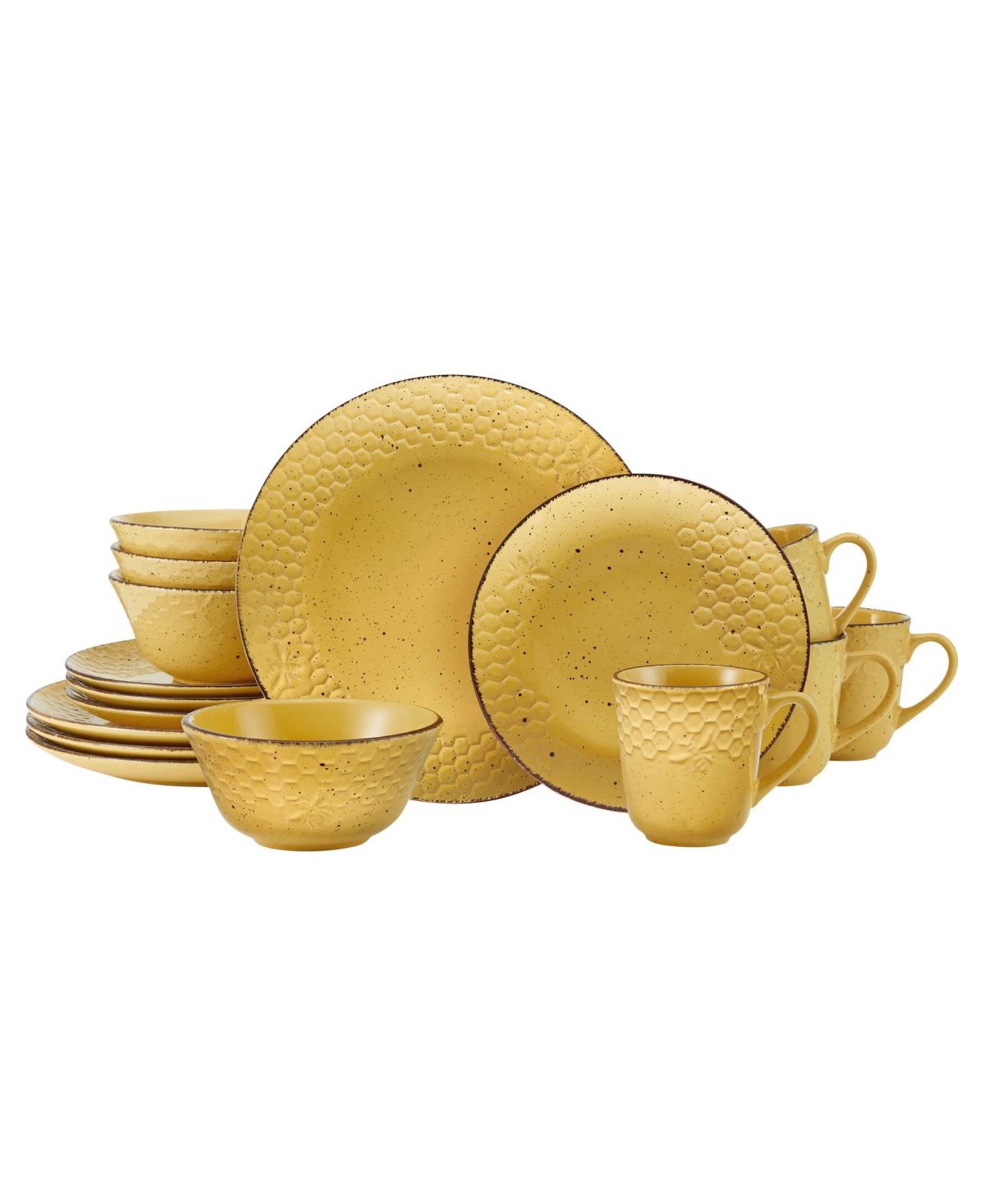 Bumblebee 16 Piece Dinnerware Set - Yellow