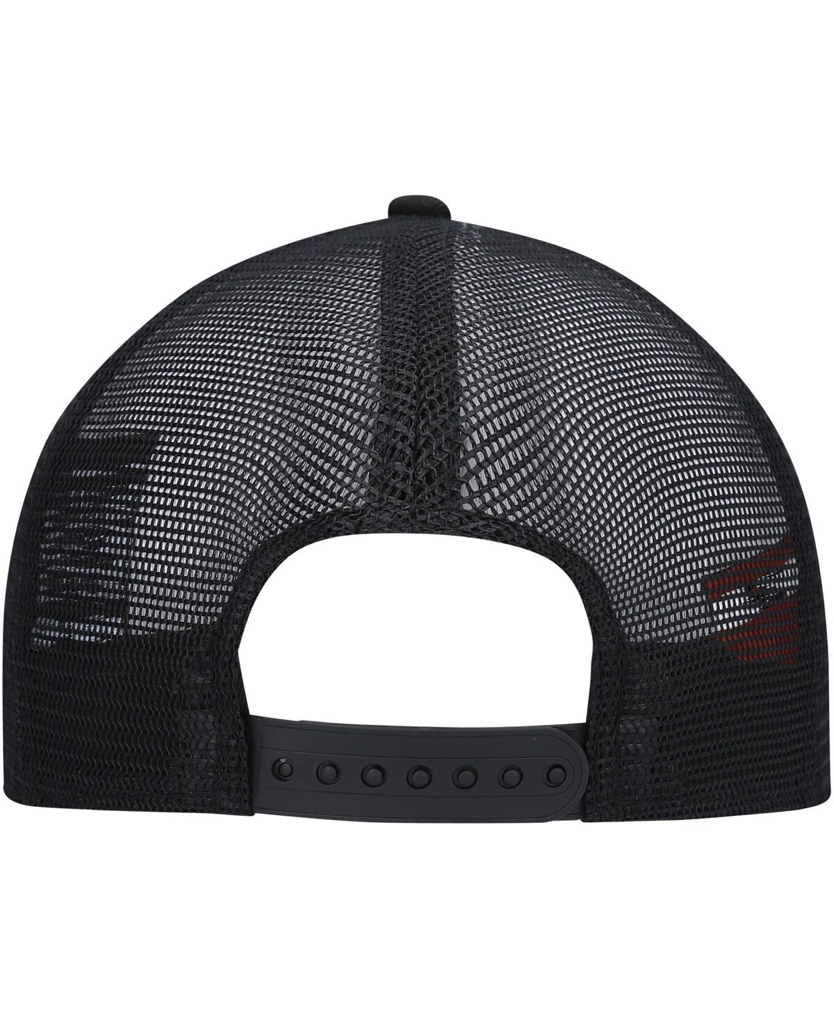 New Era Men's Black  Black Widow Retro Meshback 9fifty Snapback Hat In Black