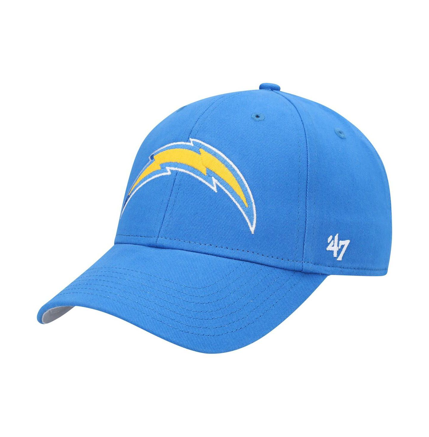 Кепка '47 Brand Powder Blue Los Angeles Chargers Basic MVP Adjustable Hat для мальчиков — фото 1