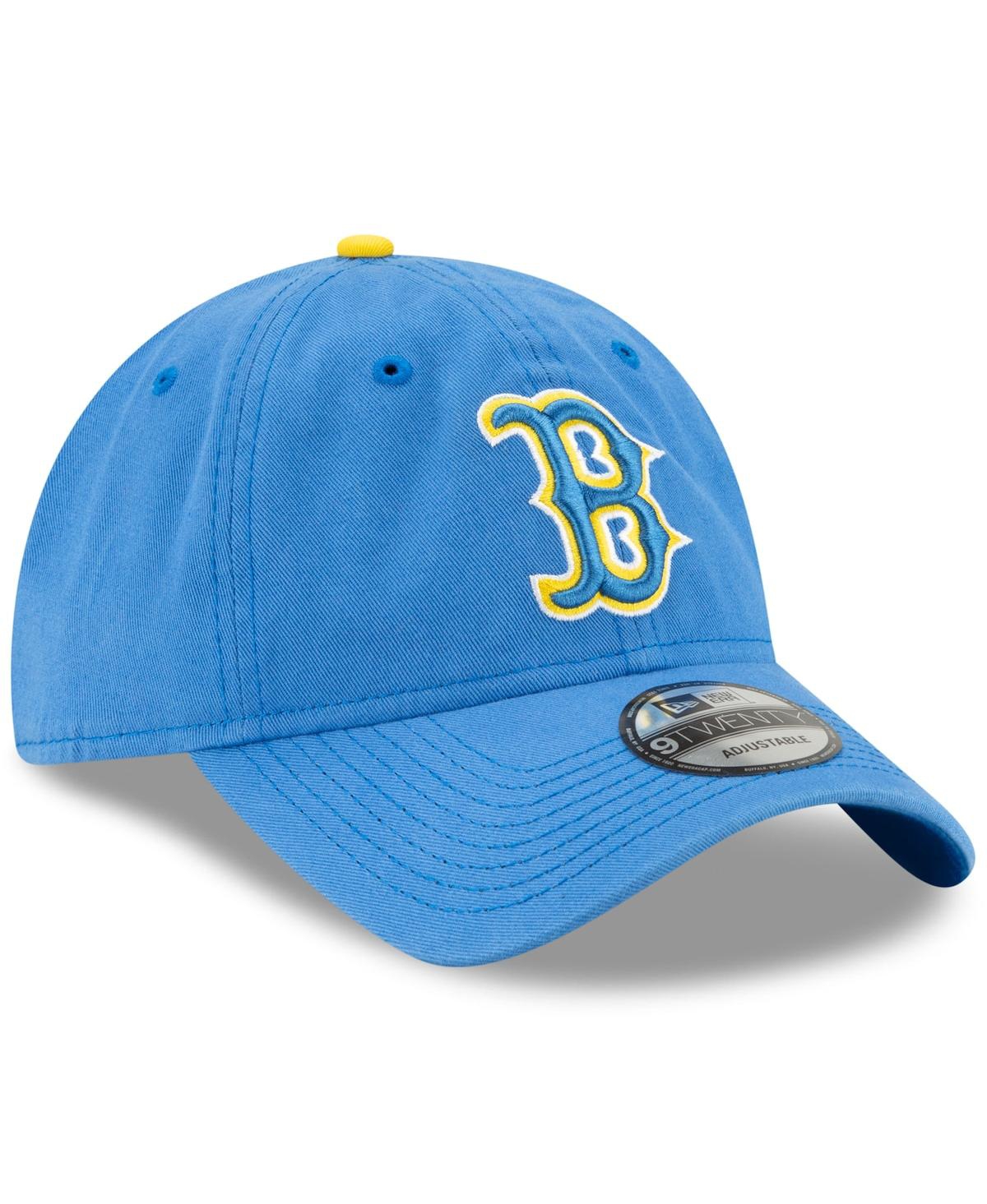 Shop New Era Men's  Light Blue Boston Red Sox City Connect 9twenty Adjustable Hat In Navy