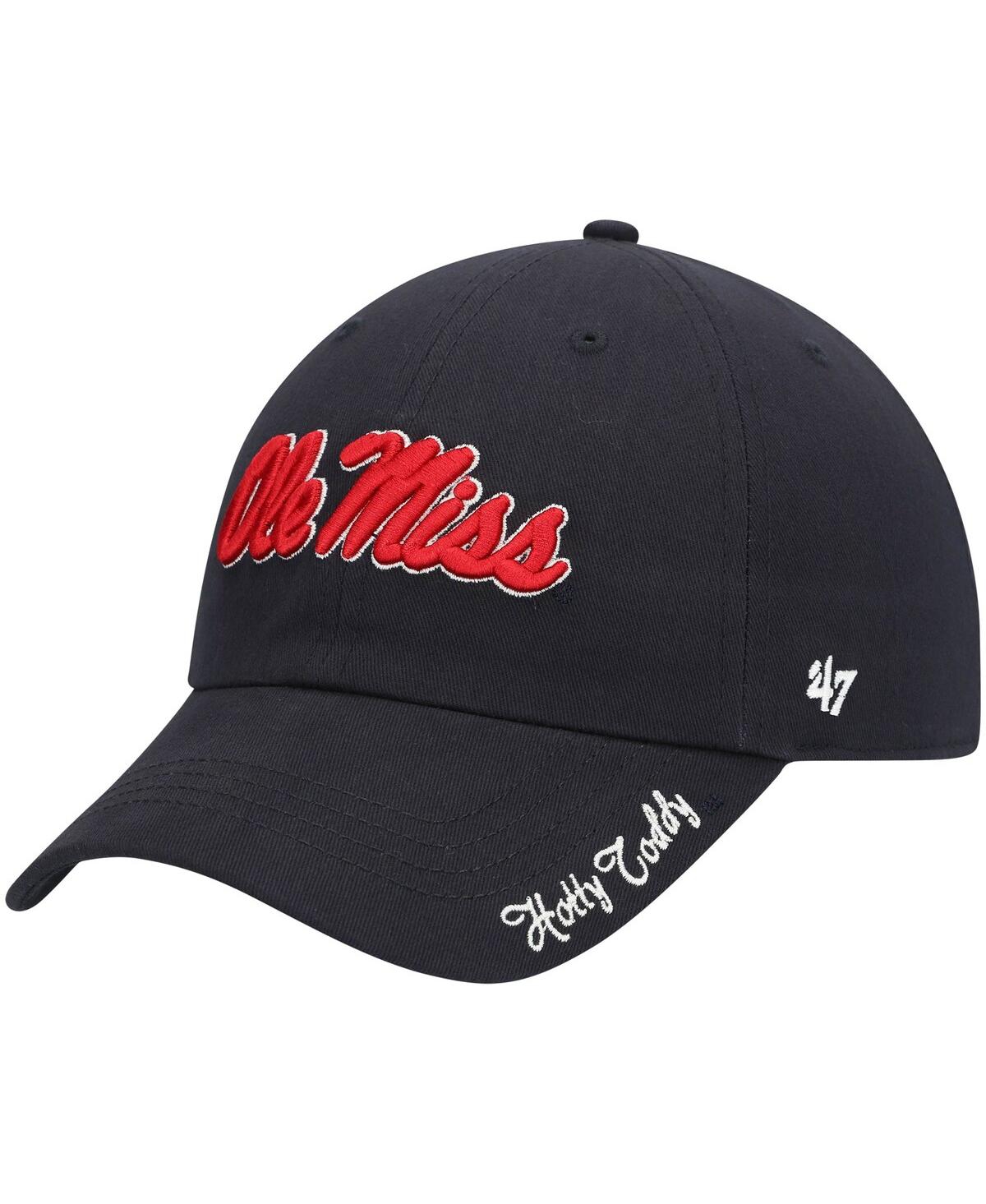 47 Brand Women's '47 Navy Ole Miss Rebels Miata Clean Up Logo Adjustable Hat