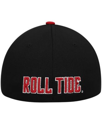 Men's Black, Crimson Alabama Crimson Tide Two-Tone Reflex Hybrid Tech Flex Hat